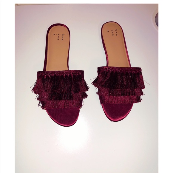 a new day Shoes - Trendy maroon flats